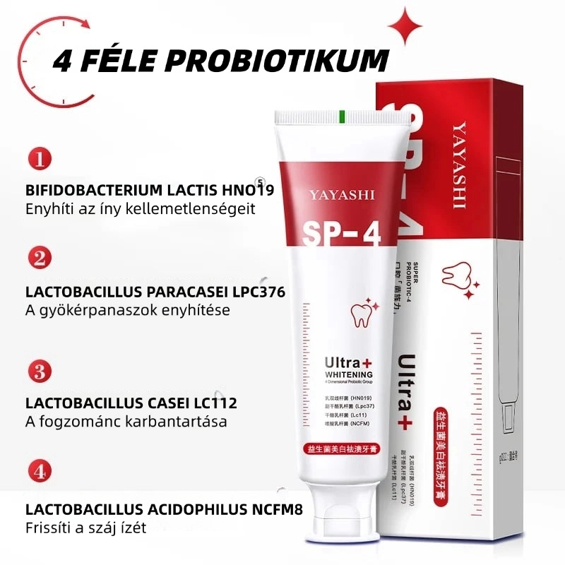 💥Super Probiotic-4 fogkrém 6 probiotikummal oalance Oral mikrobióta erőssége
