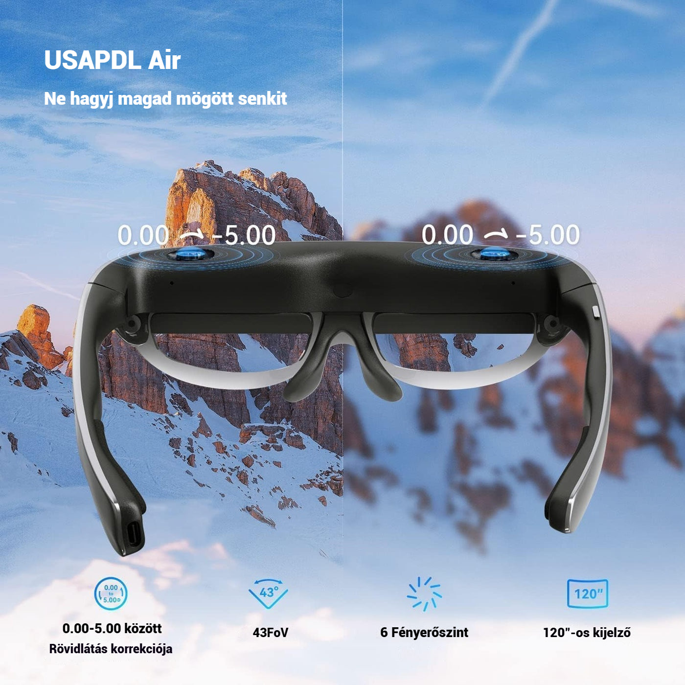 🎉Utolsó nap, hogy 50% kedvezményt kapjon🎉USAPDL Air AR Szemüveg🥽